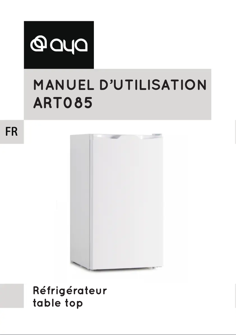Page n°1 - Manuel utilisateur AYA ART085