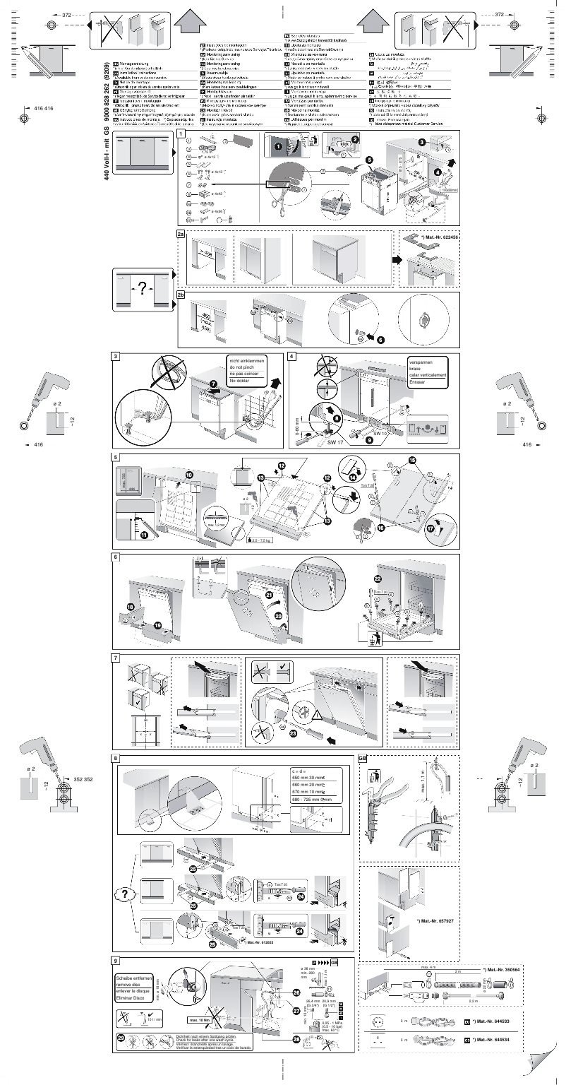 Page 1 de la notice Guide d'installation Siemens SR68T091EU