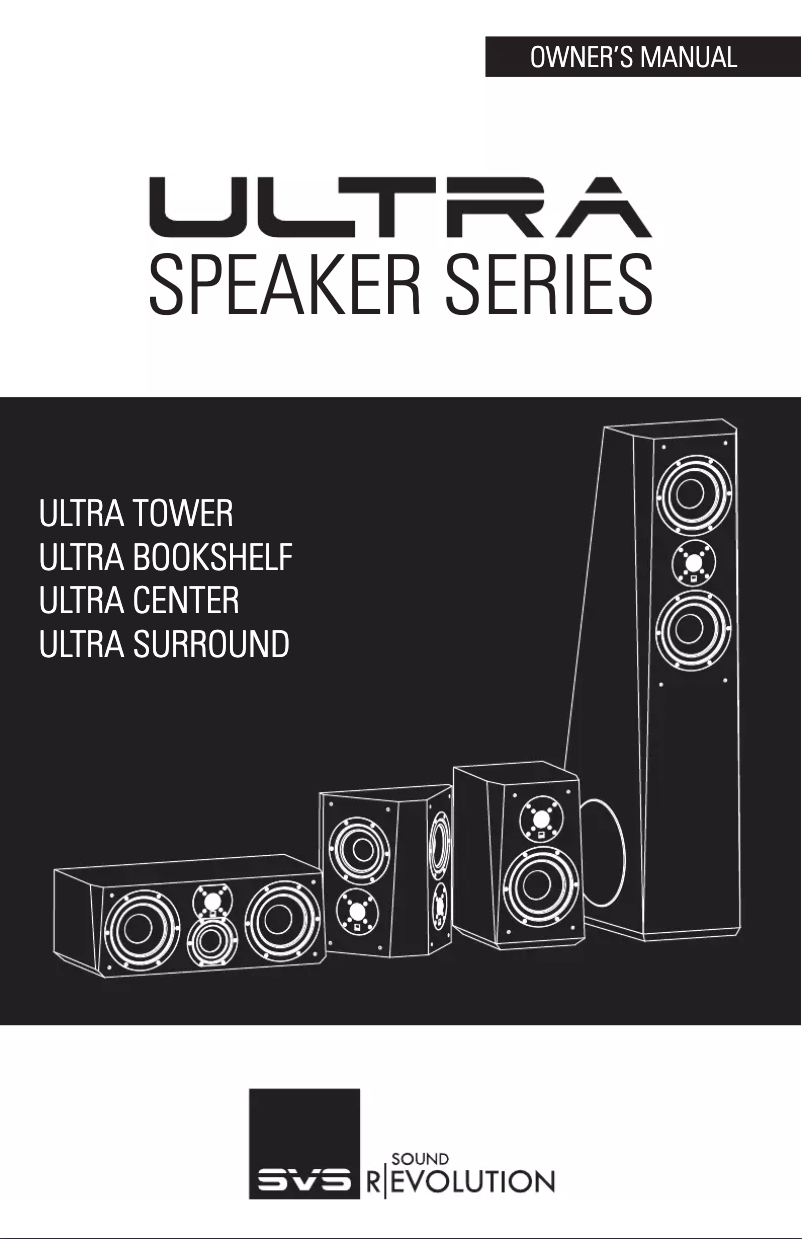 Page n°1 - Manuel utilisateur SVS Ultra Surround