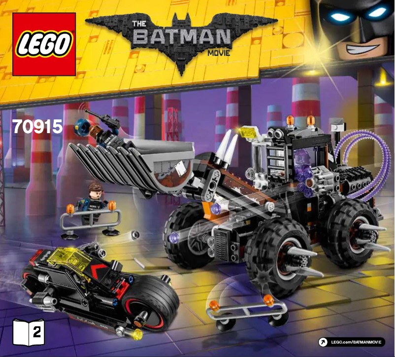 Page 1 de la notice Manuel utilisateur Lego Batman Movie 70915