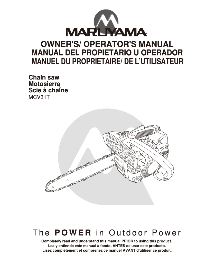 Image de la première page du manuel de l'appareil MCV31T