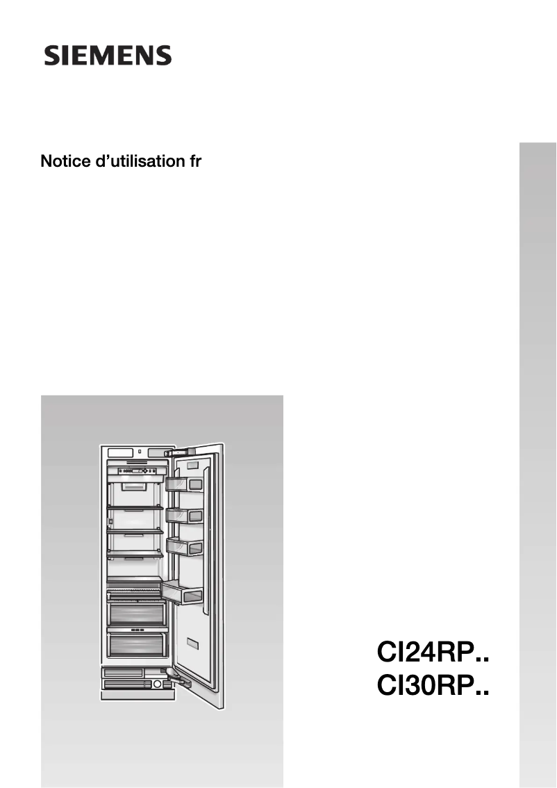 Page n°1 - Manuel utilisateur Siemens CI30RP00