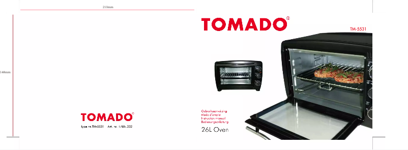 Page 1 de la notice Manuel utilisateur Tomado TM-5531