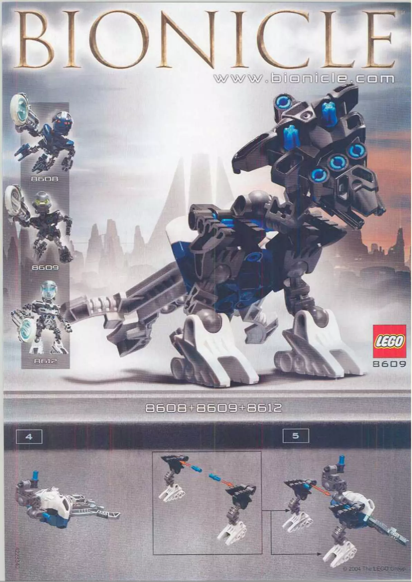 Image de la première page du manuel de l'appareil Bionicle 8609