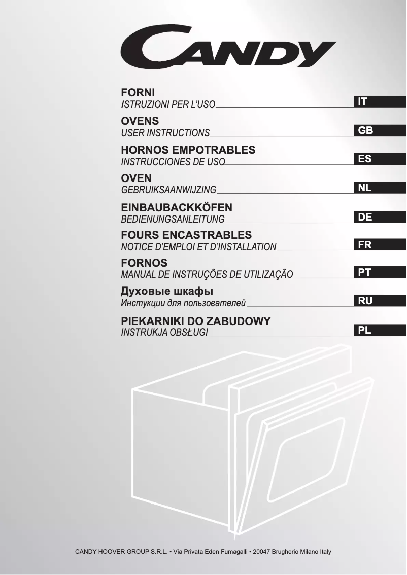 Page 1 de la notice Manuel utilisateur Candy FSTY100/1N