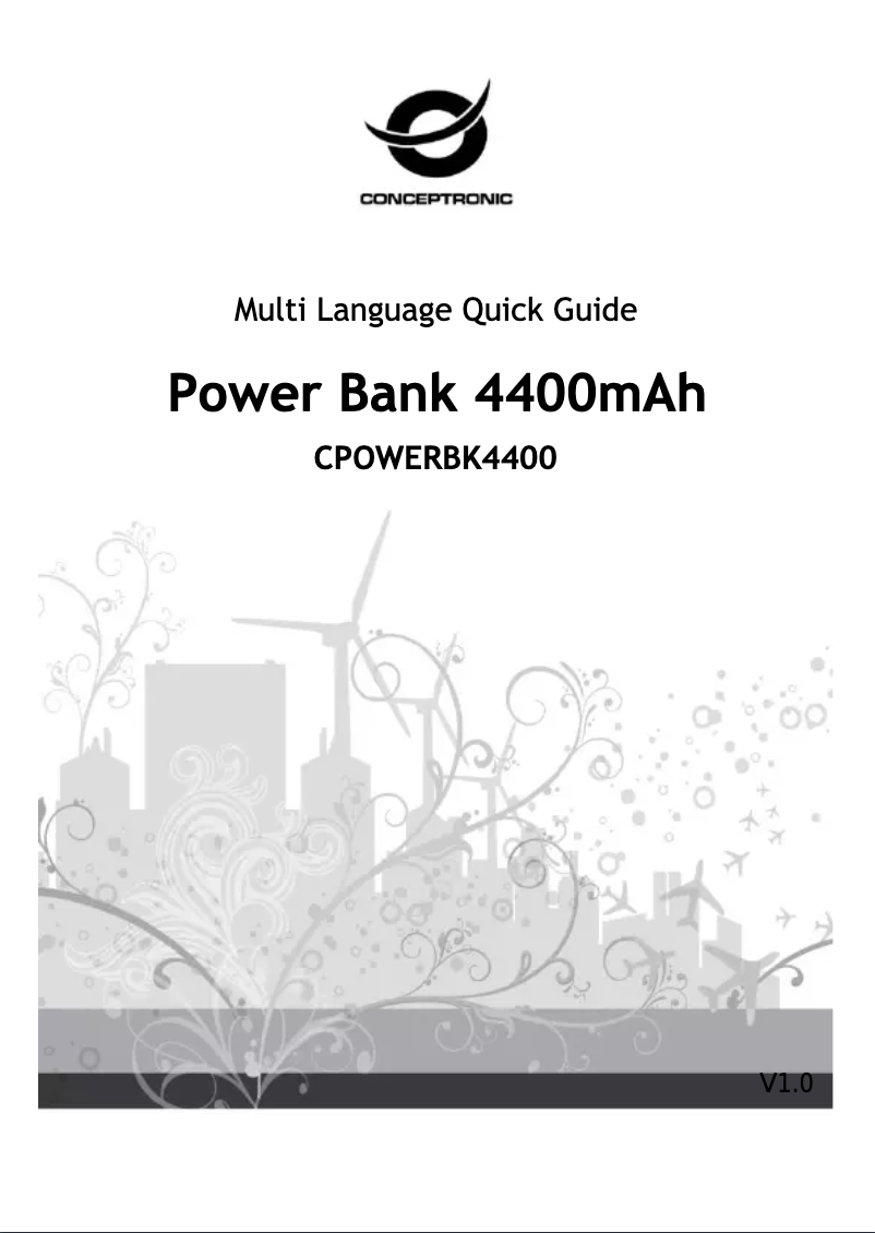 Image de la première page du manuel de l'appareil CPOWERBK4400