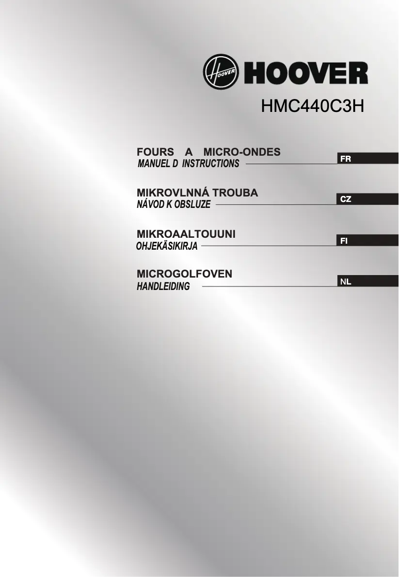 Page n°1 - Manuel utilisateur Hoover HMC440C3H-80