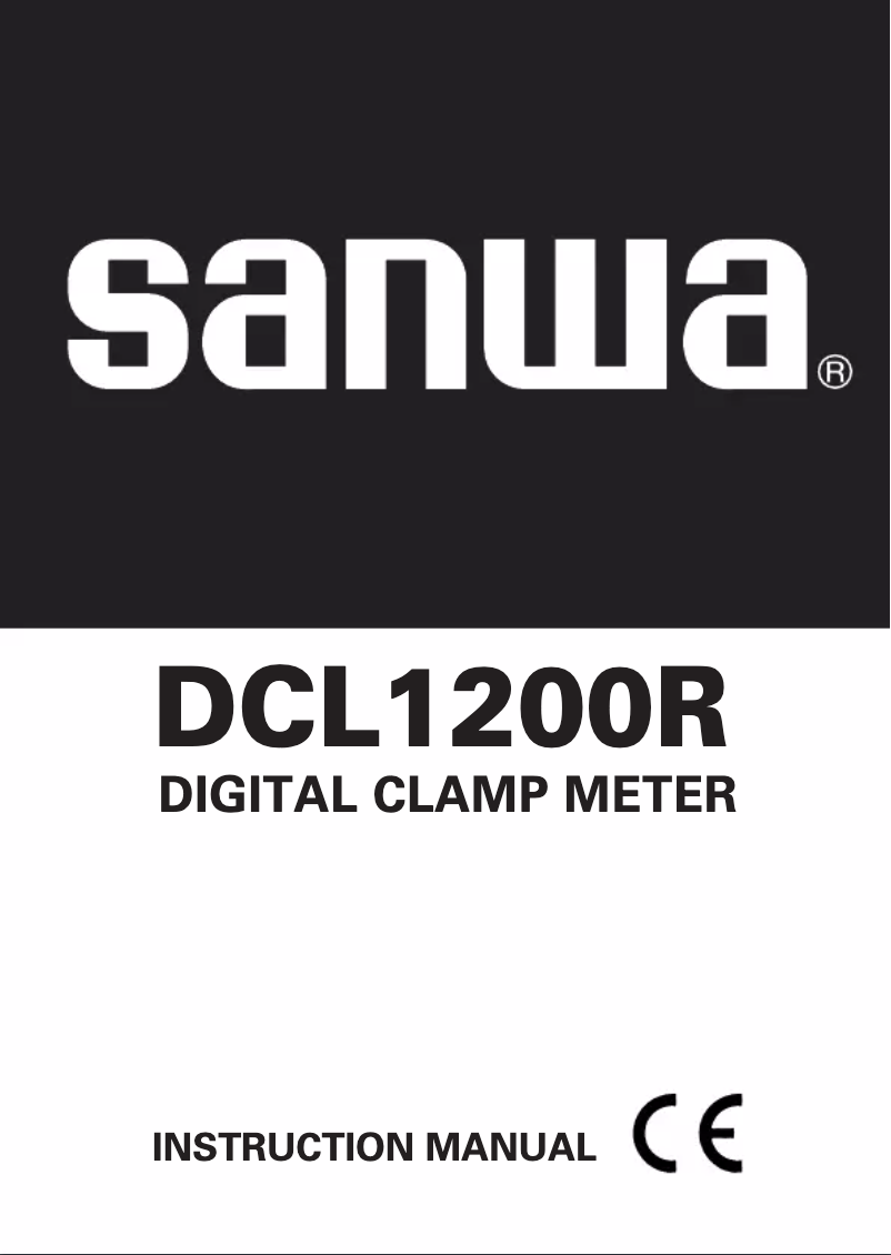 Page 1 de la notice Manuel utilisateur Sanwa DCL1200R