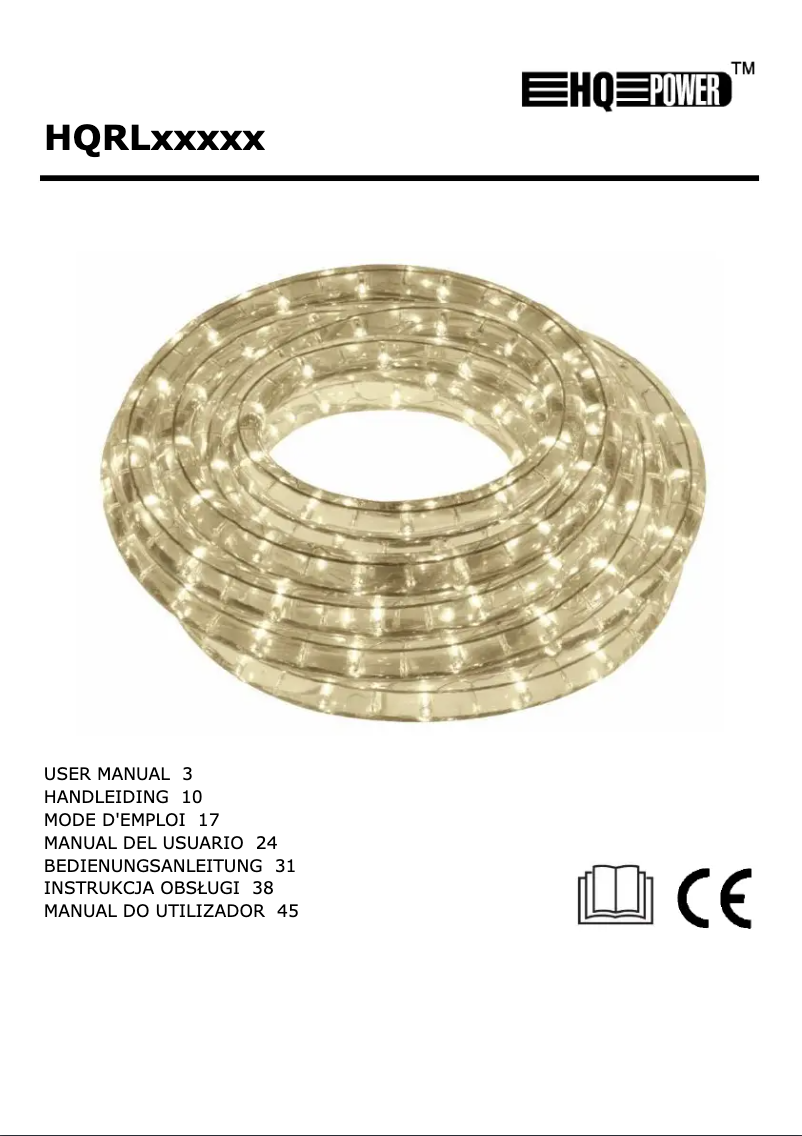 Page n°1 - Manuel utilisateur HQ Power HQRL99007