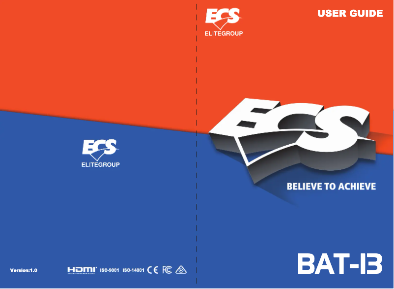 Image de la première page du manuel de l'appareil BAT-I3