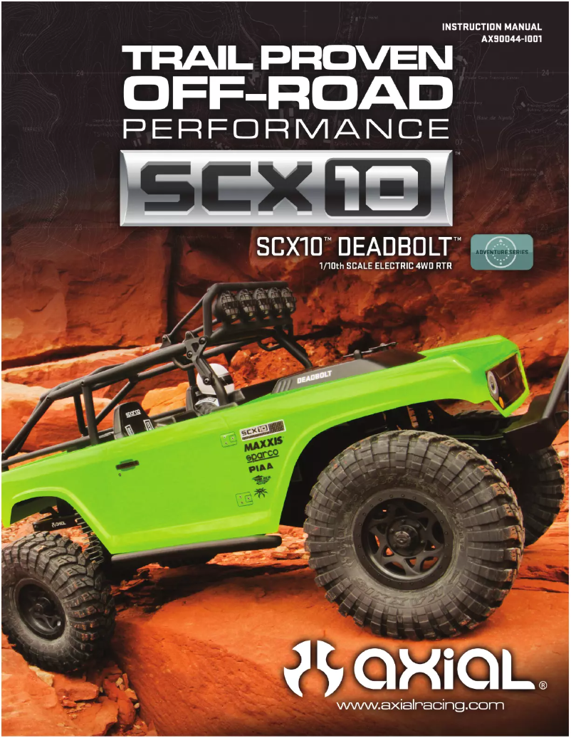 Image de la première page du manuel de l'appareil SCX10 Deadbolt