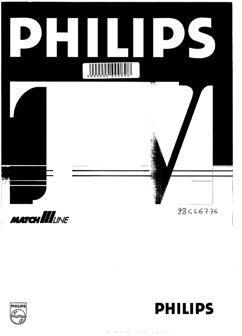 Page 1 of the manual User Manual Philips 28CL6776