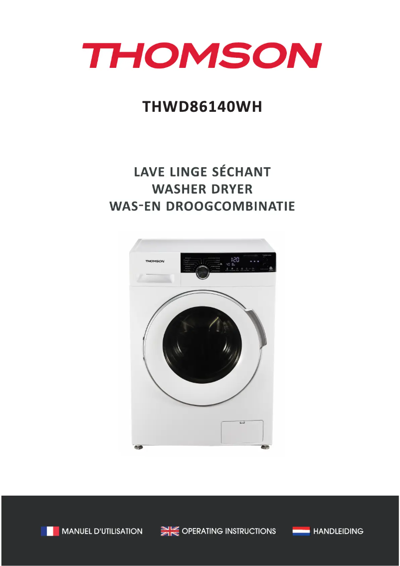 Image de la première page du manuel de l'appareil THWD86140WH