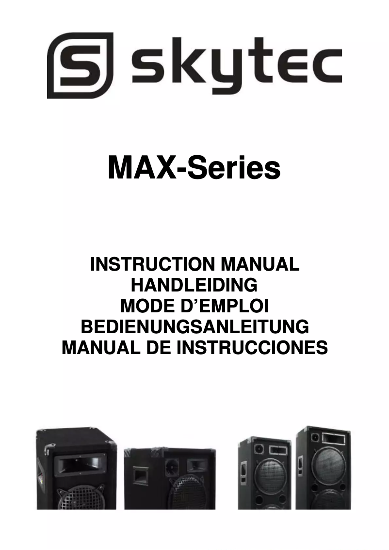 Page 1 de la notice Manuel utilisateur MAX MAX15