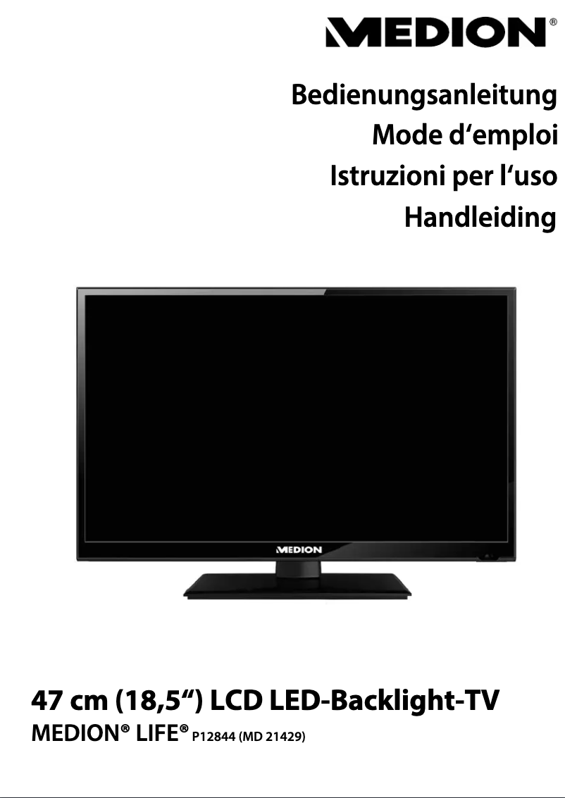 Page 1 de la notice Manuel utilisateur Medion LIFE P12844 (MD 21429)