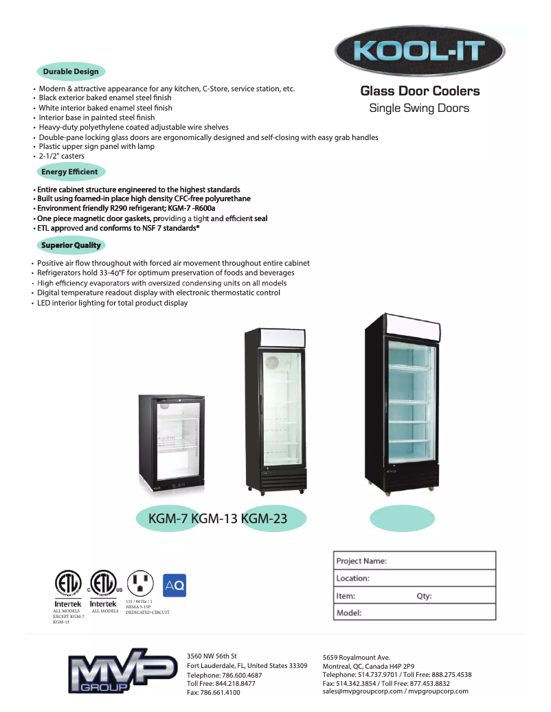 Image de la première page du manuel de l'appareil KGM-23