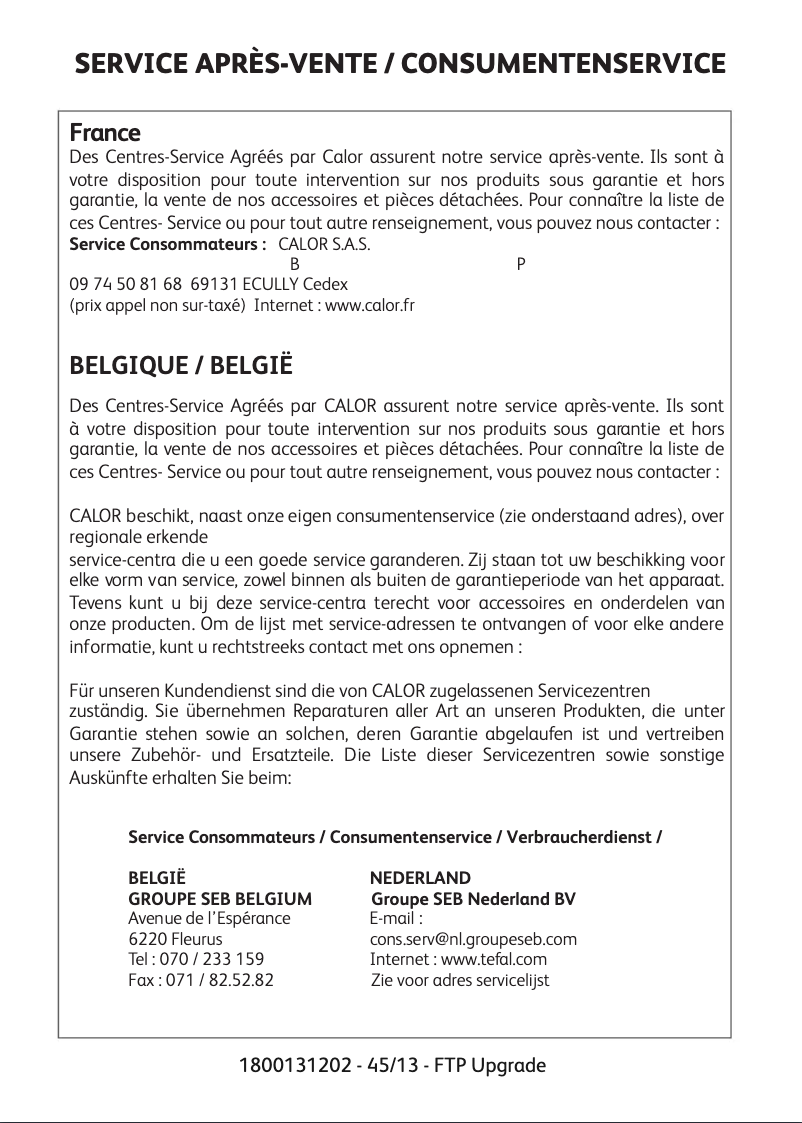 Page 1 de la notice Manuel utilisateur Calor Freemove FV9960CO