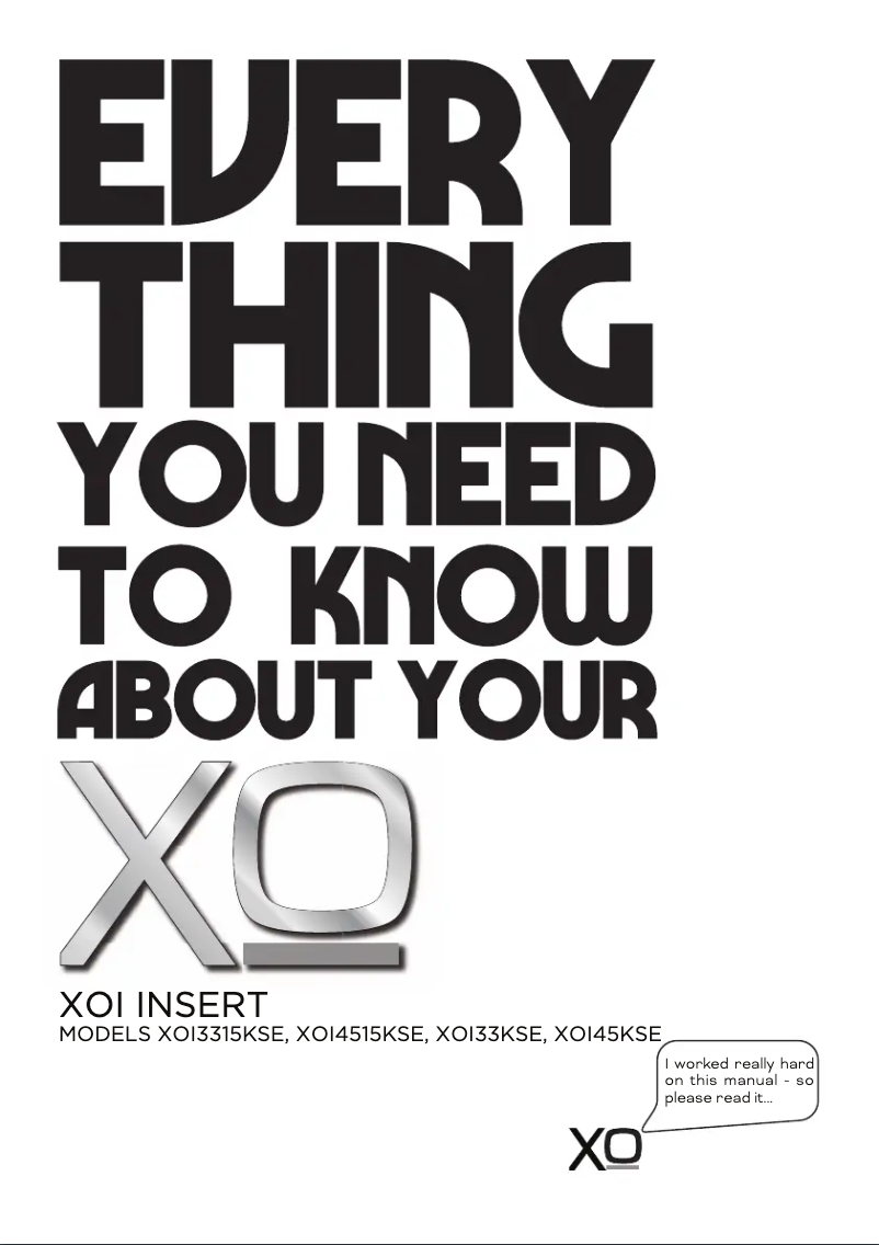 Page n°1 - Manuel utilisateur XO XOI45KSE