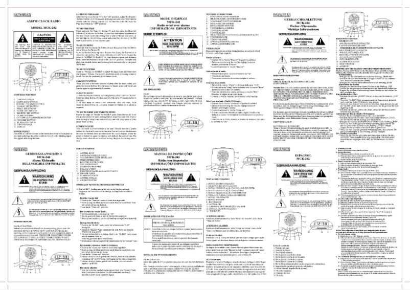 Página 1 del manual Manual de usuario Marquant MCK-242