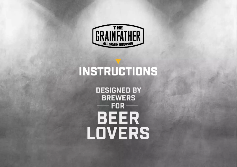 Page 1 de la notice Manuel utilisateur The Grainfather Machine