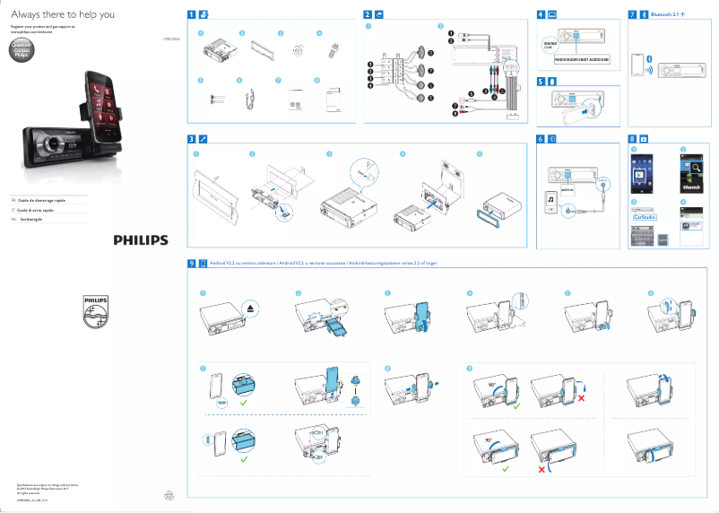 Page n°1 - Manuel utilisateur Philips CarStudio CMD305A