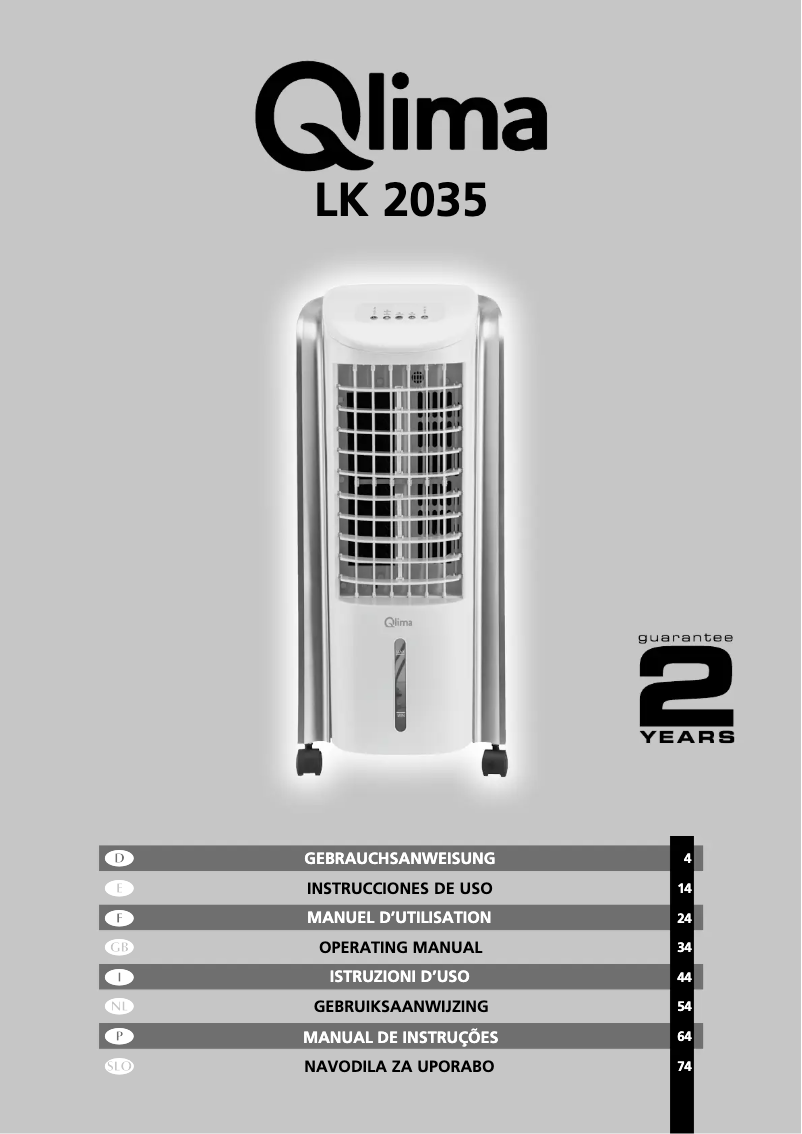 Image de la première page du manuel de l'appareil LK 2035