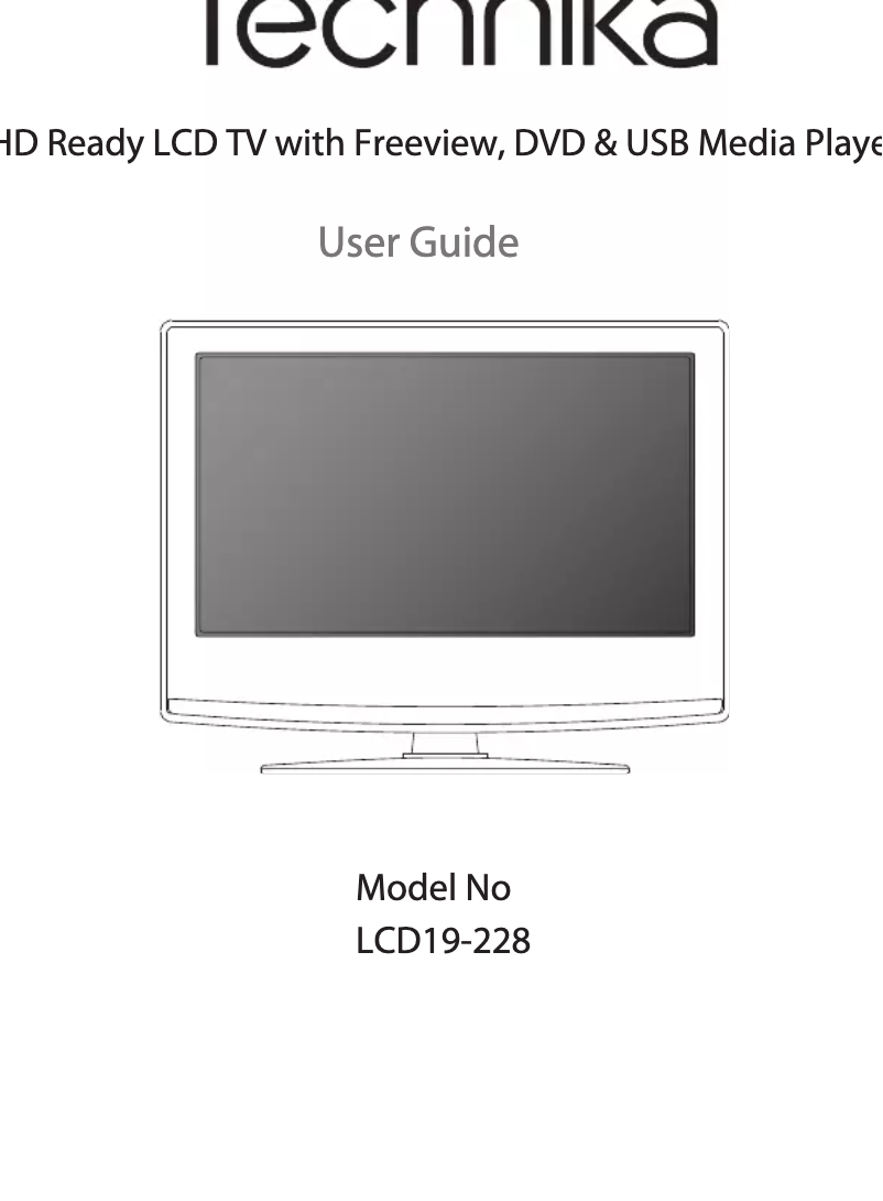 Image de la première page du manuel de l'appareil LCD19-228