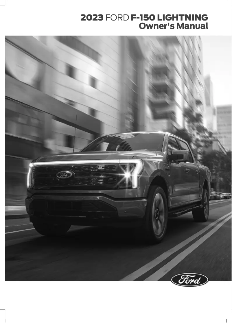 Page 1 de la notice Manuel utilisateur Ford F-150 Lightning (2023)