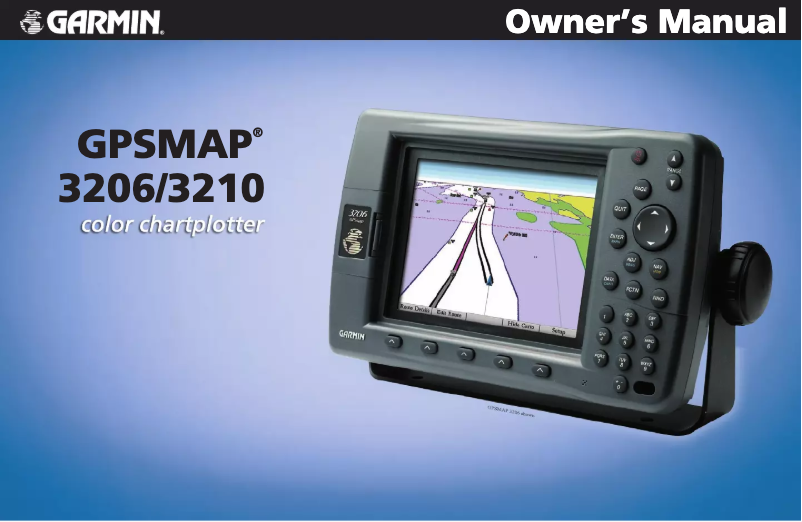 Page n°1 - Manuel utilisateur Garmin GPSMAP 3210