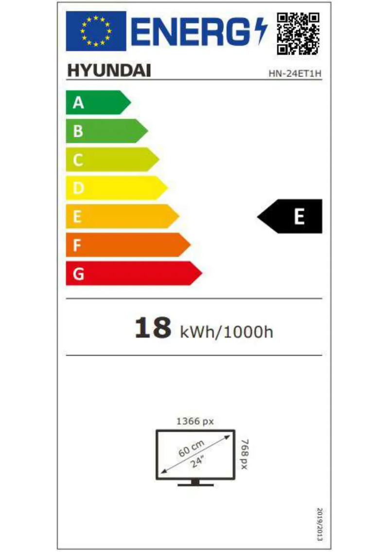 Page 1 de la notice Manuel utilisateur Hyundai HN-24ET1H
