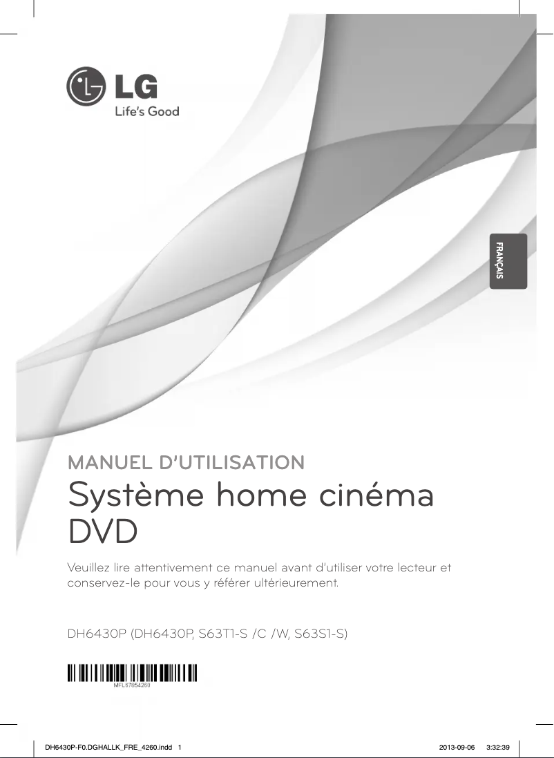 Image de la première page du manuel de l'appareil DH6430P