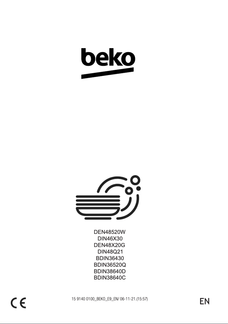 Page 1 de la notice Manuel utilisateur Beko DEN48X20G
