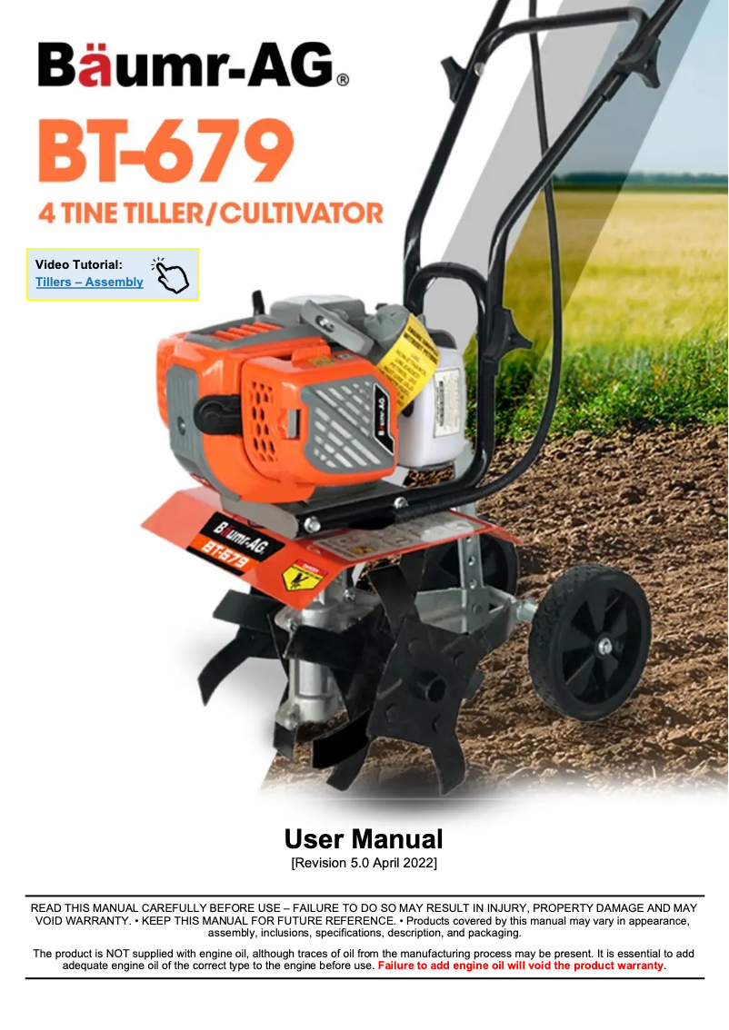 Página 1 del manual Manual de usuario Baumr-AG BT-679