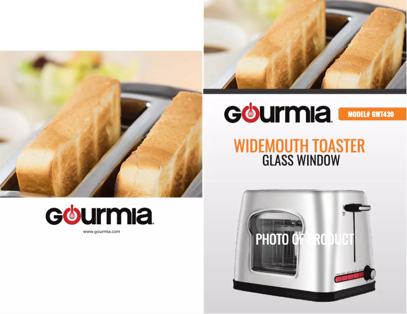 Page 1 de la notice Manuel utilisateur Gourmia GWT430