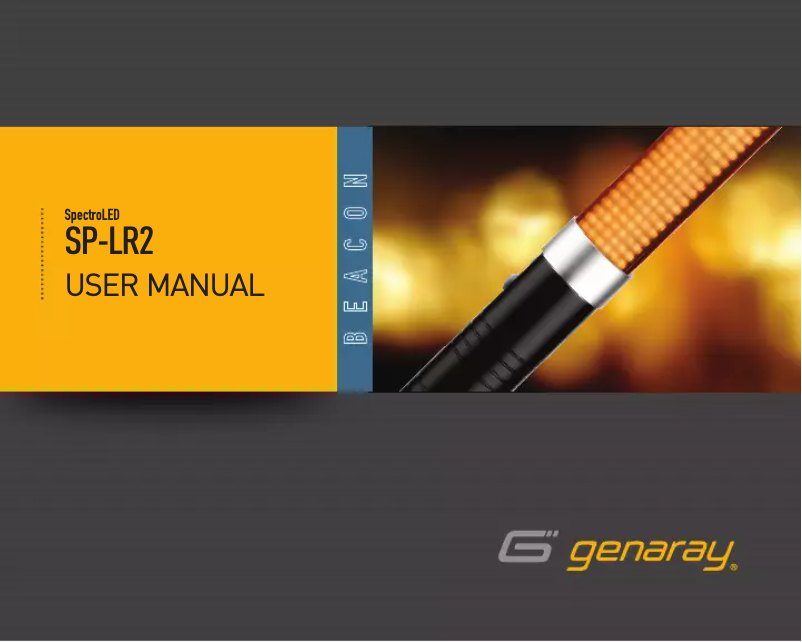 Page n°1 - Manuel utilisateur Genaray Spectro LED Beacon LED