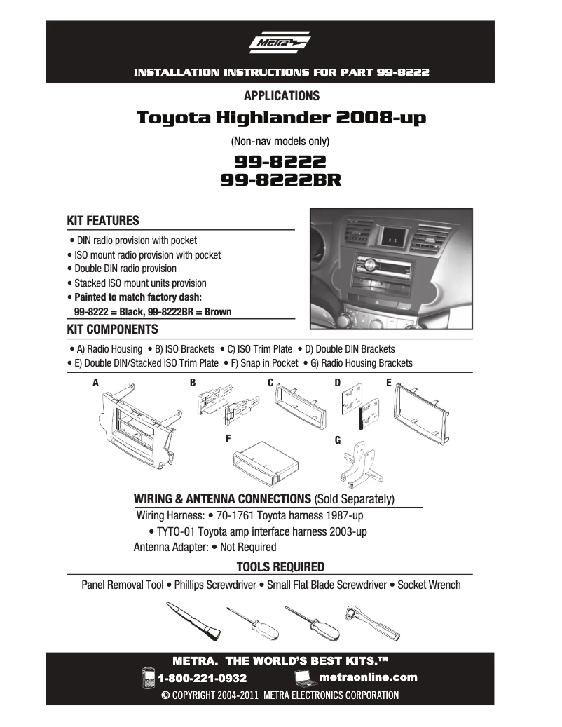 Image de la première page du manuel de l'appareil 99-8222BR
