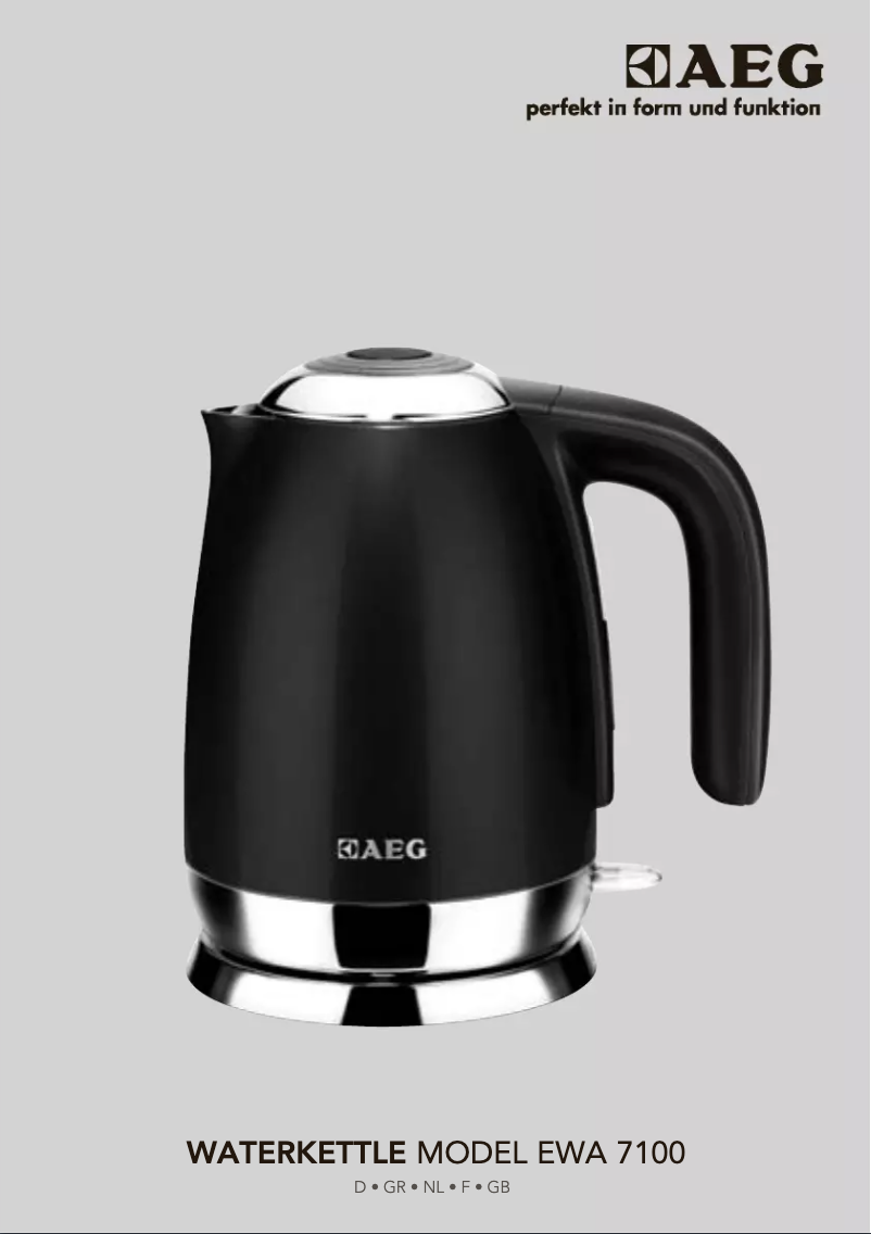 Página 1 del manual Manual de usuario AEG EWA7100R