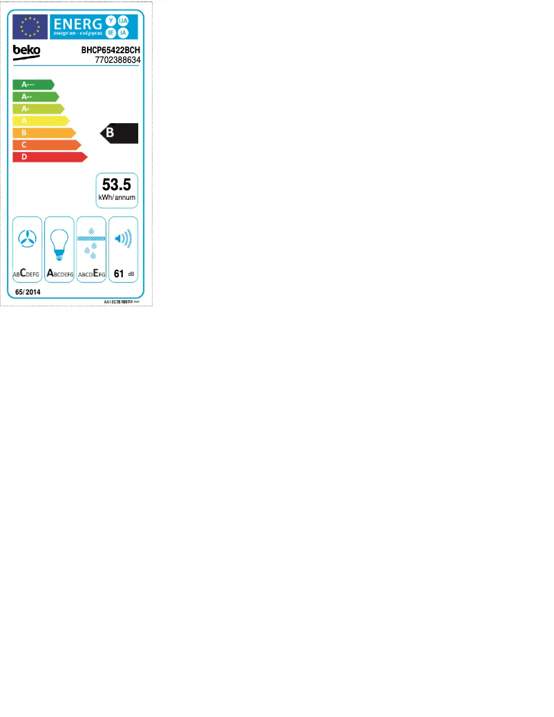 Image de la première page du manuel de l'appareil BHCP65422BCH