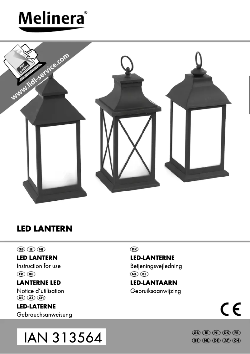 Page 1 de la notice Manuel utilisateur Melinera IAN 313564