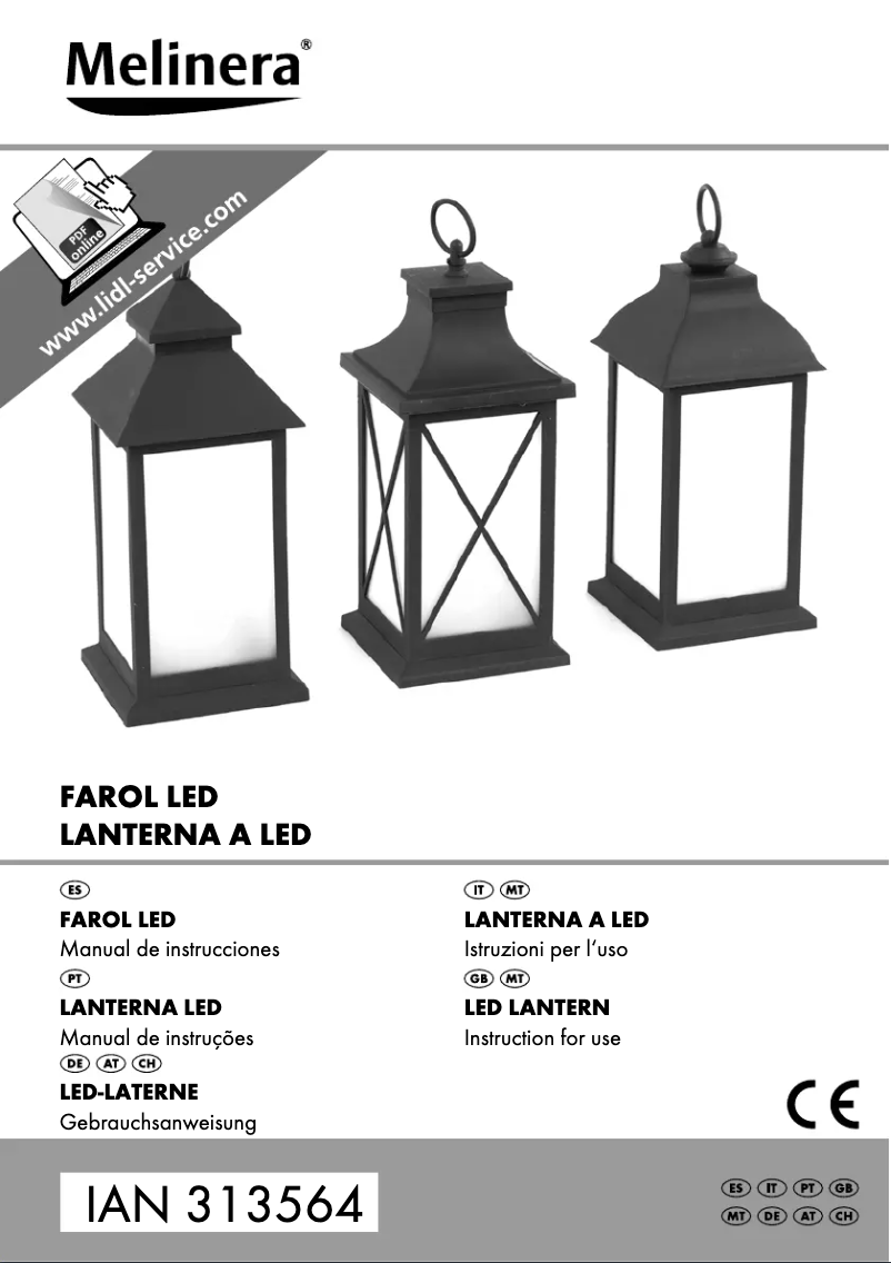 Page n°1 - Manuel utilisateur Melinera IAN 313564