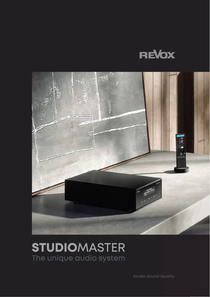 Página 1 del manual Folleto Revox Studiomaster M500