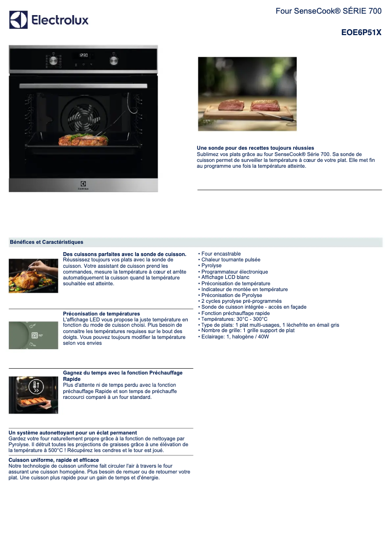 Image de la première page du manuel de l'appareil EOE6P51X