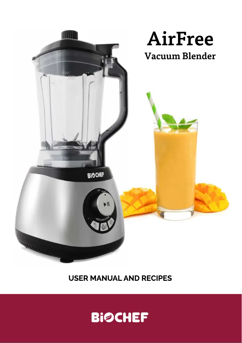 Page n°1 - Manuel utilisateur BioChef AirFree