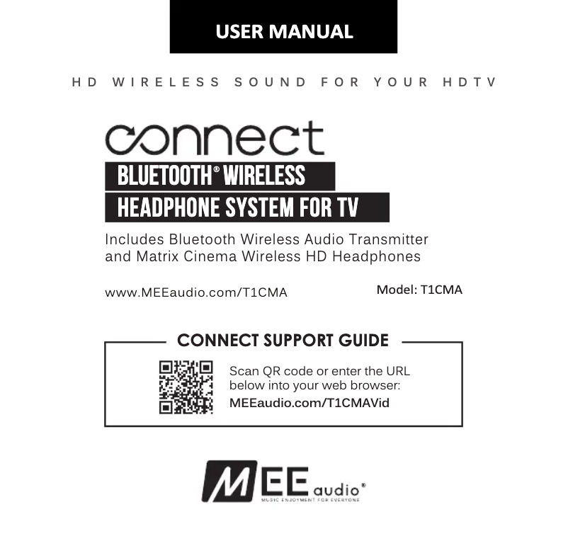 Page 1 de la notice Manuel utilisateur MEE audio Connect T1CMA