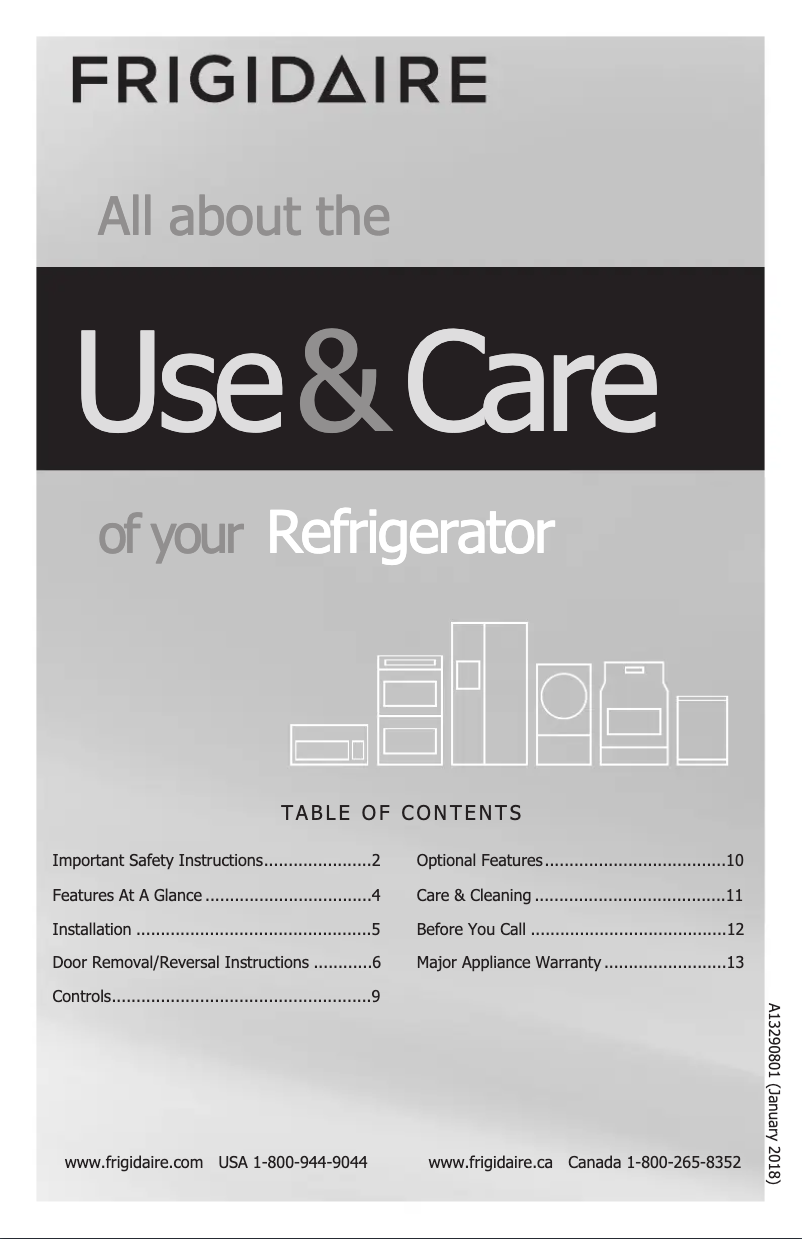 Image de la première page du manuel de l'appareil FFET1222UV