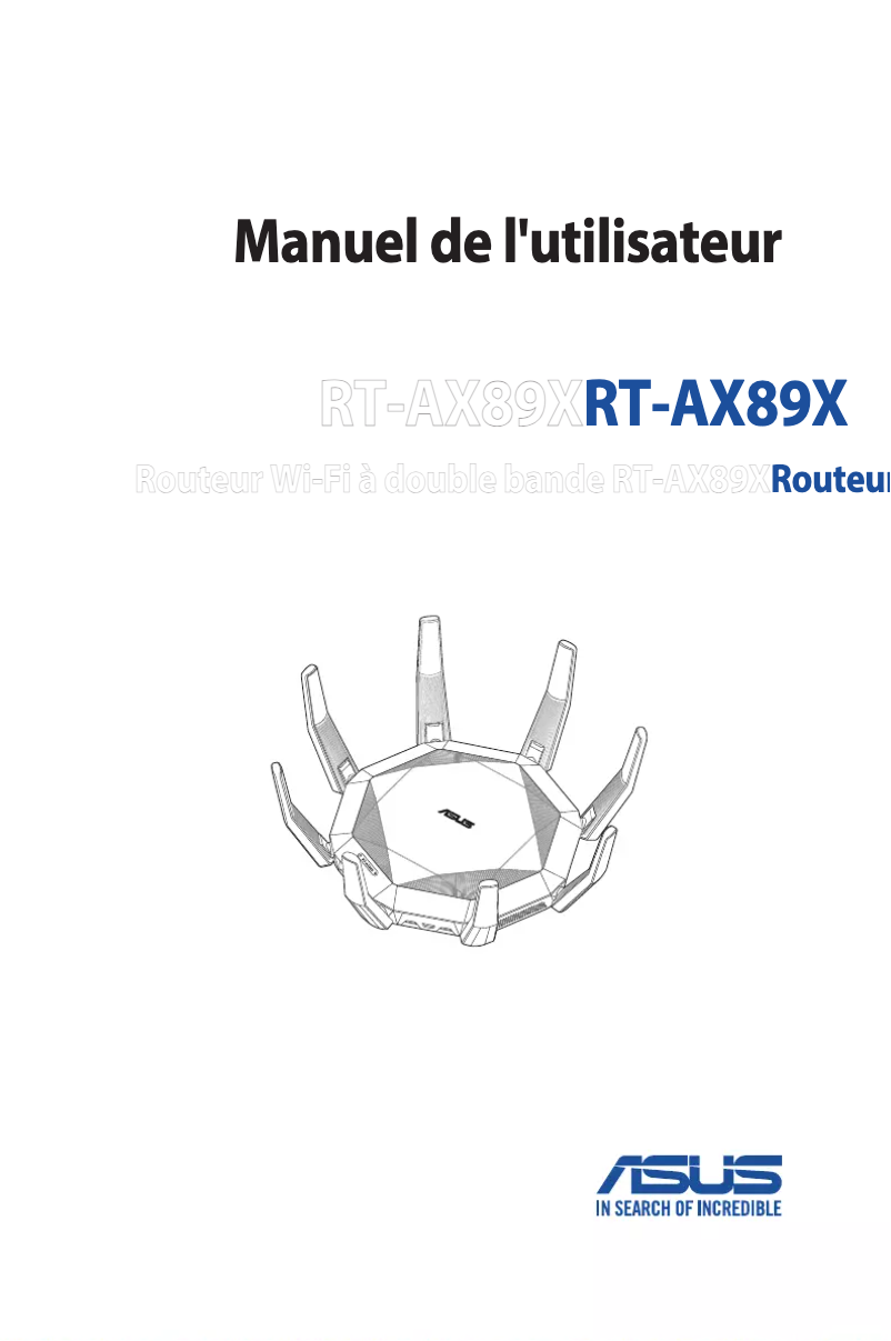 Page n°1 - Manuel utilisateur Asus RT-AX89X