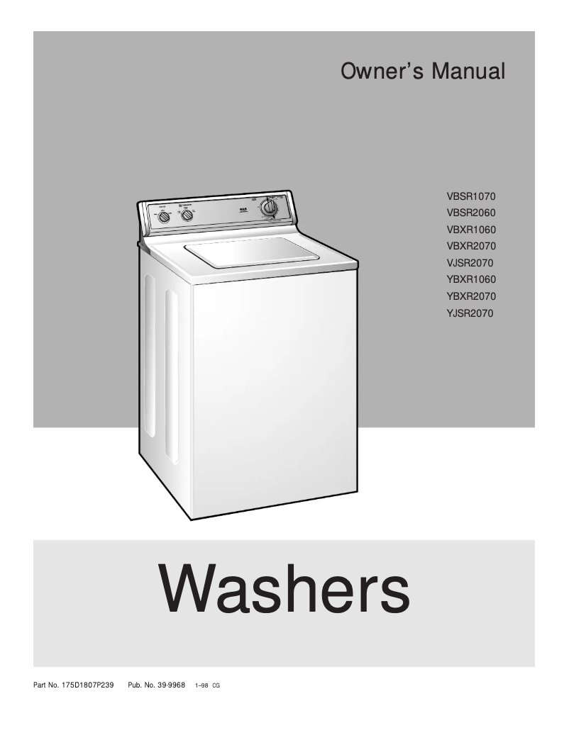 Imagen de la primera página del manual del dispositivo VBSR2060