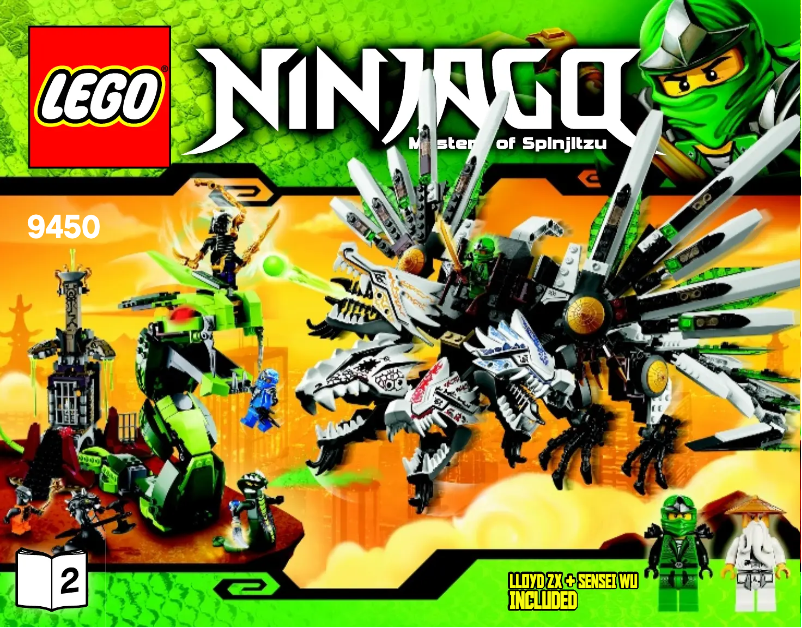 Page 1 de la notice Manuel utilisateur Lego Ninjago 9450
