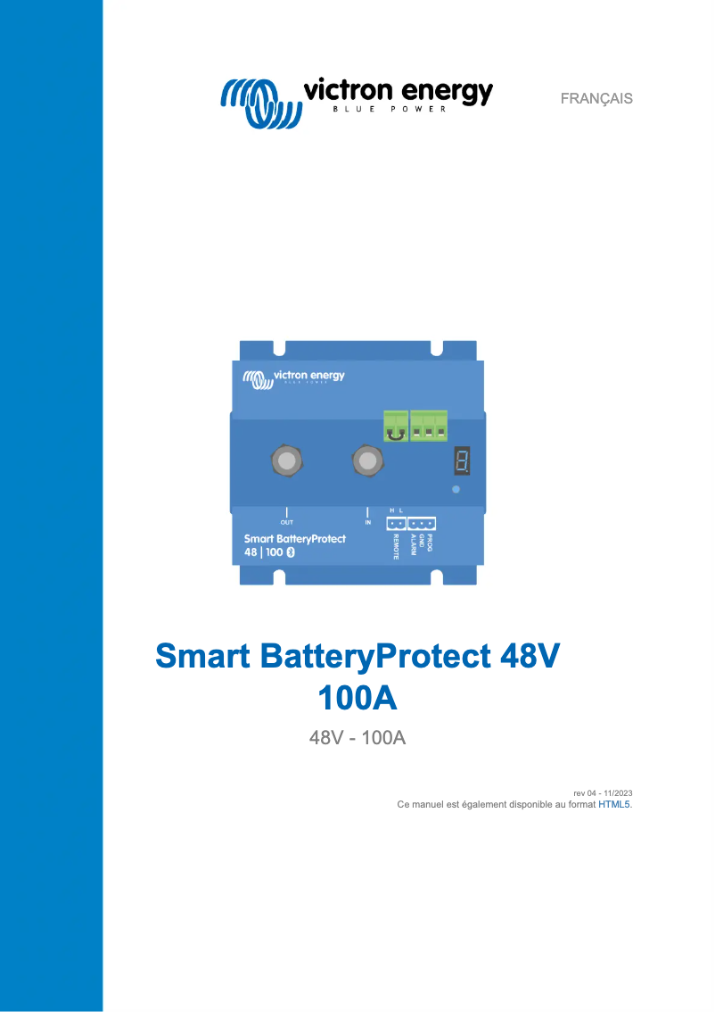 Image de la première page du manuel de l'appareil Smart BatteryProtect 12/24V
