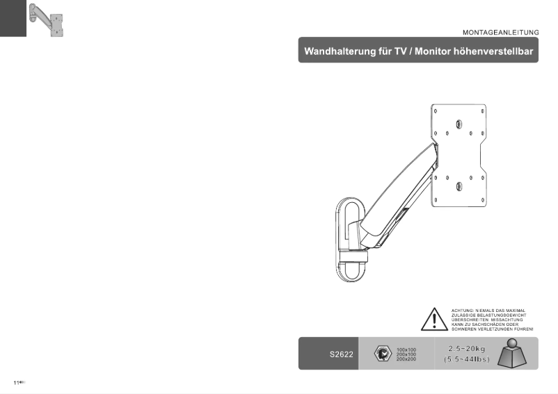 Image de la première page du manuel de l'appareil S2622